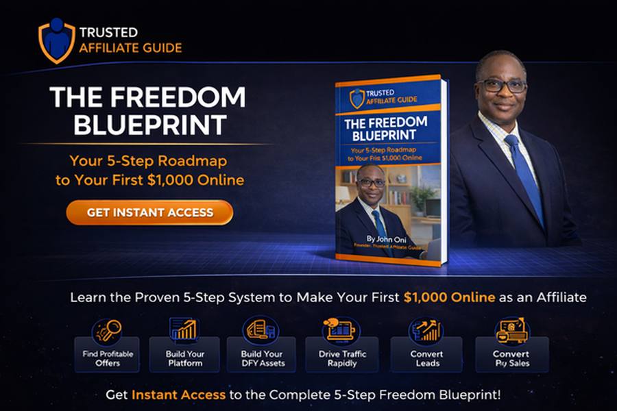 The Freedom Blueprint — Your 5-Step Roadmap to Your First $1,000 Online